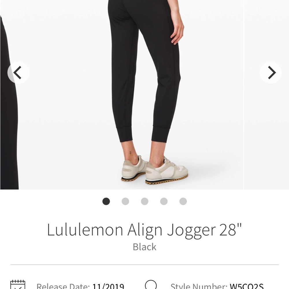 lululemon athletica Black Joggers